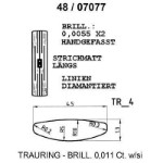 Skisse av gult gull 14 kt, 4.5 mm. Smart line - 48070770