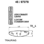 Skisse av gult gull 14 kt, 4.5 mm. Smart line - 48070780