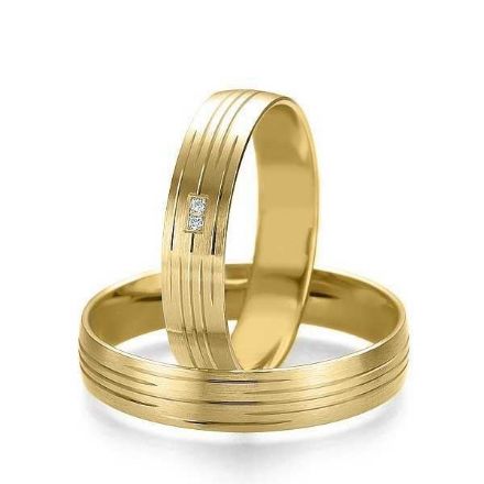 Gifteringer i gult gull 14 kt, 4.5 mm. Smart line - 48070770 Gifteringer i gult gull 14 kt, 4.5 mm. Smart line - 48070770