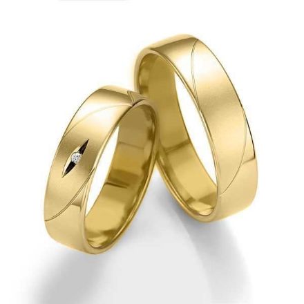 Gifteringer i gult gull 14 kt, 5.5 mm. Smart line - 48070850 Gifteringer i gult gull 14 kt, 5.5 mm. Smart line - 48070850