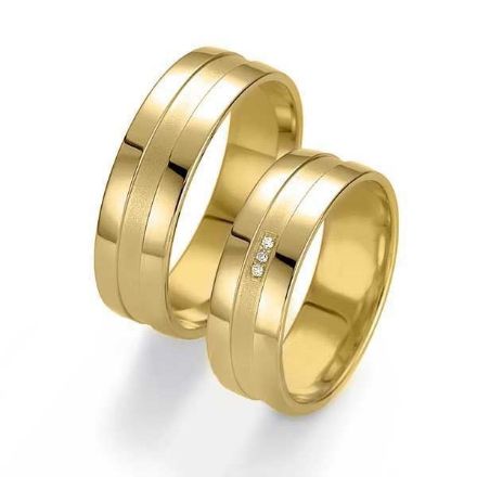 Gifteringer i gult gull 14 kt, 6.5 mm. Smart line - 48070950 Gifteringer i gult gull 14 kt, 6.5 mm. Smart line - 48070950