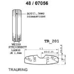 Skisse av hvitt & rødt gull 14 kt, 4.5 mm. Smart line - 4807056