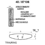 Skisse av hvitt og rødt gull 14 kt, 5 mm. Smart line - 4807106