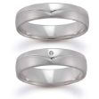 Gifteringer i hvitt gull 14 kt, 5 mm. GERSTNER - 28072