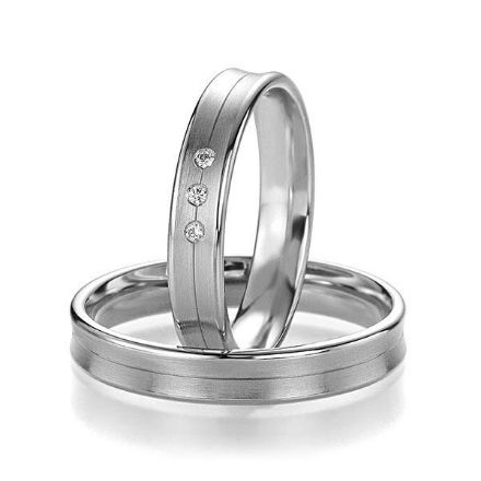 Gifteringer i platina 950, 4 mm. BASIC LIGHT - 44805655 Gifteringer i platina 950, 4 mm. BASIC LIGHT - 44805655