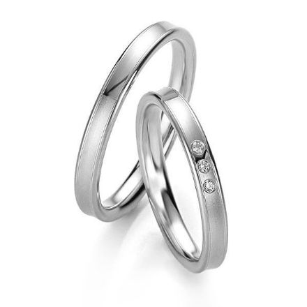 Gifteringer i platina 950, 3 mm. BASIC LIGHT - 44805639 Gifteringer i platina 950, 3 mm. BASIC LIGHT - 44805639