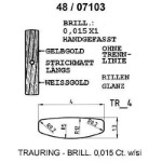 Skisse av gifteringer i gult gull 14 kt, 4 mm. Smart line - 480710399