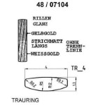 Skisse av gifteringer i gult gull 14 kt, 4 mm. Smart line - 480710499