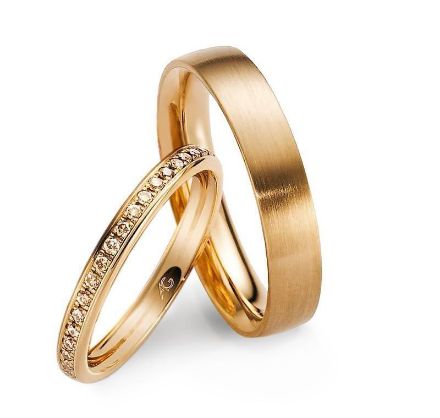 Gifteringer i rosé gull 14 kt, 2.5 mm & 5 mm. GERSTNER - 110129736 Gifteringer i rosé gull 14 kt, 2.5 mm & 5 mm. GERSTNER - 110129736