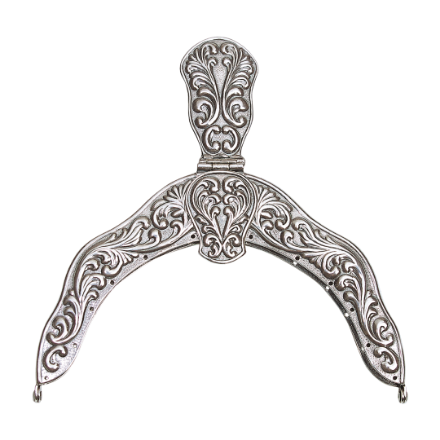 Veskelås, plett oksidert. Graffer  Veskelås, plett oksidert. Graffer