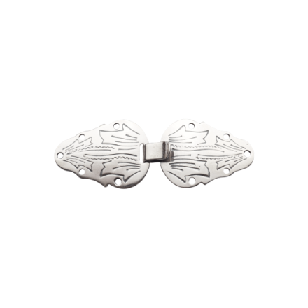 Vestehekter, store, handgravert, oksidert. Nord-Trøndelag  Vestehekter, store, handgravert, oksidert. Nord-Trøndelag