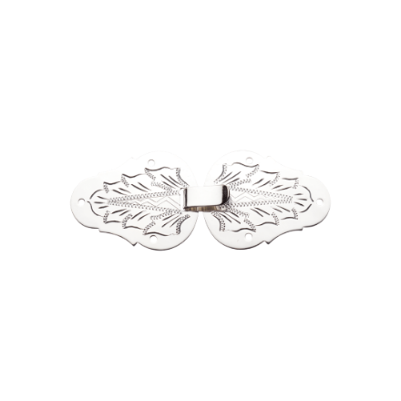 Vestehekter, gml mønster, handgravert, oksidert Vestehekter, gml mønster, handgravert, oksidert