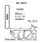 Gifteringer i gult gull 14kt fra Breuning. PROFIL LIGHT