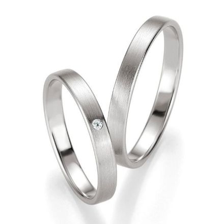 Gifteringer i hvitt gull 14 kt, 3 mm. PROFIL LIGHT - 4804411 Gifteringer i hvitt gull 14 kt, 3 mm. PROFIL LIGHT - 4804411