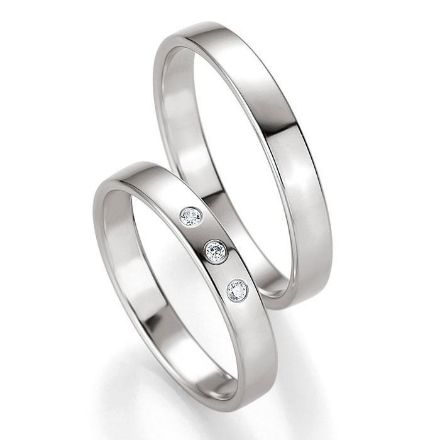 Gifteringer i hvitt gull 14 kt, 3.5 mm. PROFIL LIGHT - 4804412 Gifteringer i hvitt gull 14 kt, 3.5 mm. PROFIL LIGHT - 4804412