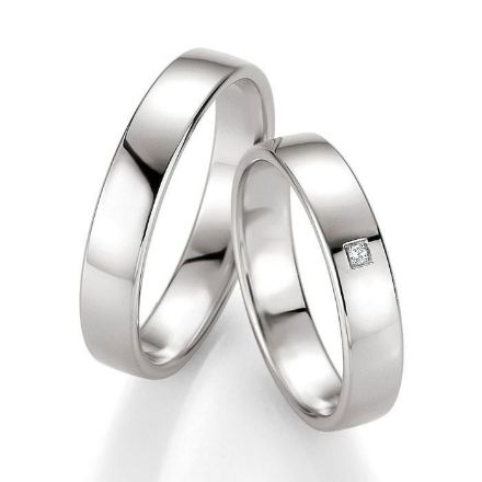 Gifteringer i hvitt gull 14 kt, 4.5 mm. PROFIL LIGHT - 4804414 Gifteringer i hvitt gull 14 kt, 4.5 mm. PROFIL LIGHT - 4804414