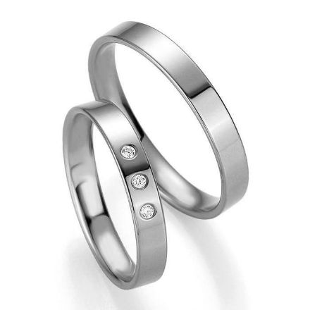 Gifteringer i hvitt gull 14kt fra Breuning. PROFIL LIGHT - 48044021 Gifteringer i hvitt gull 14kt fra Breuning. PROFIL LIGHT - 48044021