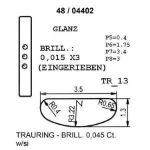 Gifteringer i gult gull 9kt fra Breuning. PROFIL LIGHT