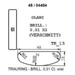 Gifteringer i hvitt gull 9kt fra Breuning. PROFIL LIGHT