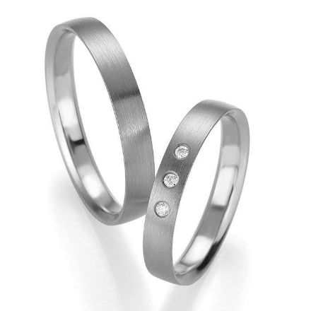 Gifteringer i hvitt gull 9 kt, 3.5 mm. PROFIL LIGHT - 480441610 Gifteringer i hvitt gull 9 kt, 3.5 mm. PROFIL LIGHT - 480441610