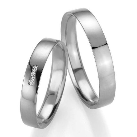 Gifteringer i hvitt gull 9 kt, 4 mm. PROFIL LIGHT - 480441710 Gifteringer i hvitt gull 9 kt, 4 mm. PROFIL LIGHT - 480441710