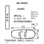 Gifteringer i hvitt gull 9kt fra Breuning. PROFIL LIGHT