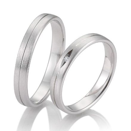 Gifteringer i hvitt gull 9 kt, 3.5 mm. BASIC LIGHT - 14805713 Gifteringer i hvitt gull 9 kt, 3.5 mm. BASIC LIGHT - 14805713