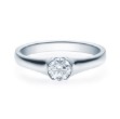 Enstens diamantring med 0,50 ct i 14kt gull. TW-Si. -180022050