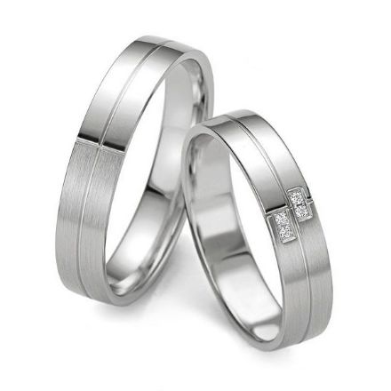 Gifteringer i hvitt gull 14 kt, 4.5 mm. Smart line - 4807079 Gifteringer i hvitt gull 14 kt, 4.5 mm. Smart line - 4807079