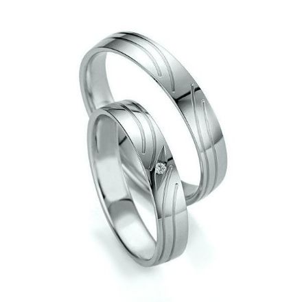 Gifteringer i palladium 950, 4 mm. Slim line -14807133 Gifteringer i palladium 950, 4 mm. Slim line -14807133