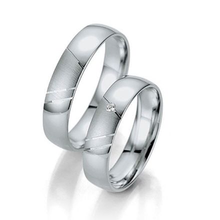 Gifteringer i palladium 950 fra Breuning. Smart line - 44807039 Gifteringer i palladium 950 fra Breuning. Smart line - 44807039