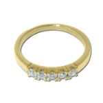Diamantring Iselin med 5x0,05 ct TW-Si-85050500
