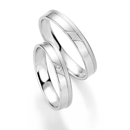 Gifteringer fra Breuning i platina 950, 4 mm. BASIC LIGHT - 44804235 Gifteringer fra Breuning i platina 950, 4 mm. BASIC LIGHT - 44804235