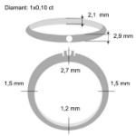 Diamantring Iselin med 0,10 ct TW-Si-8501010