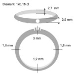 Diamantring Iselin med 0,15 ct TW-Si-85010150