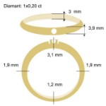 Diamantring Iselin med 0,20 ct TW-Si-85010200
