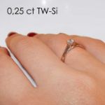 Enstens diamantring Alida med 0,25 ct TW-Si i 14kt gull - 18002025