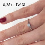 Enstens diamantring Alida med 0,30 ct TW-Si i 14kt gull - 18002030