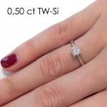 Enstens diamantring Alida med 0,50 ct TW-Si i 14kt gull - 18002050