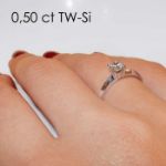 Enstens diamantring Elissa med 0,50 ct i 14kt gull. TW-Si. -18004050