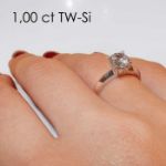 Enstens diamantring Elissa med 0,70 ct i 14kt gull. TW-Si. -18004070