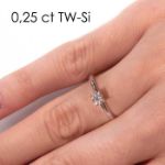 Enstens diamantring Jasmina med 0,25 ct i 14kt gull. TW-Si. -18018025