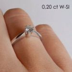 Diamantring forlovelsesring  Ida 0,20 ct W-Si - COC00986