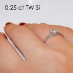 Enstens diamantring Lilya med 0,30 ct i 14kt gull. TW-Si. -18008030