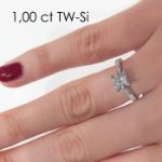 Enstens diamantring Lilya med 0,70 ct i 14kt gull. TW-Si. -18008070