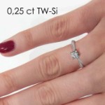 Enstens diamantring Naima med 0,20 ct i 14kt gull. TW-Si. -18009020