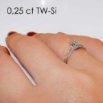 Enstens diamantring Naima med 0,30 ct i 14kt gull. TW-Si. -18009030