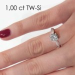 Enstens diamantring Naima med 0,70 ct i 14kt gull. TW-Si. -18009070