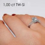 Enstens diamantring Naima med 1,00 ct i 14kt gull. TW-Si. -18009100