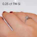 Enstens diamantring Soria med 0,30 ct i 14kt gull. TW-Si. -18010030